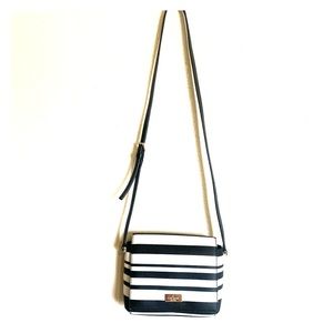 (SOLD) Kate Spade Black & White Stripe Purse